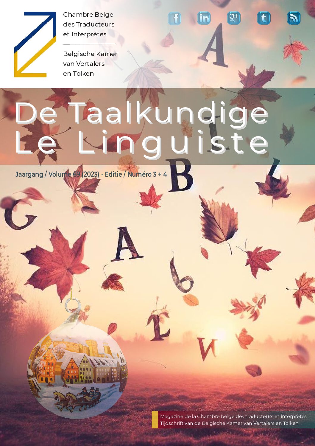 Image de présentation pour le document : De Taalkundige – Le Linguiste 2023-3-4