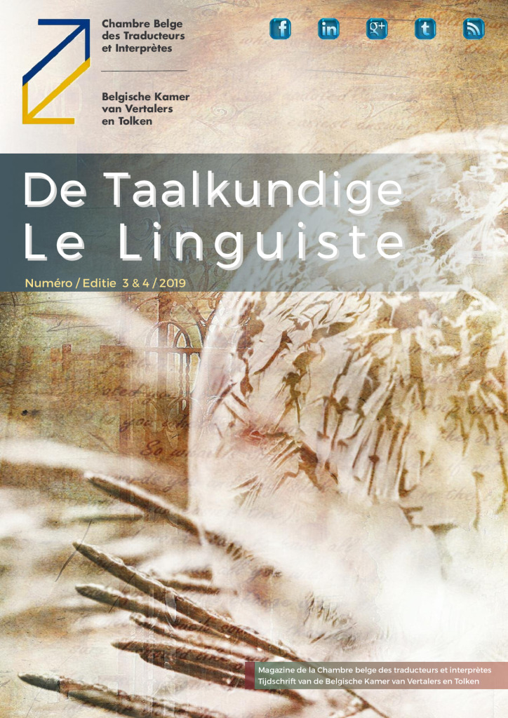 Image de présentation pour le document : De Taalkundige – Le Linguiste 2019-3-4