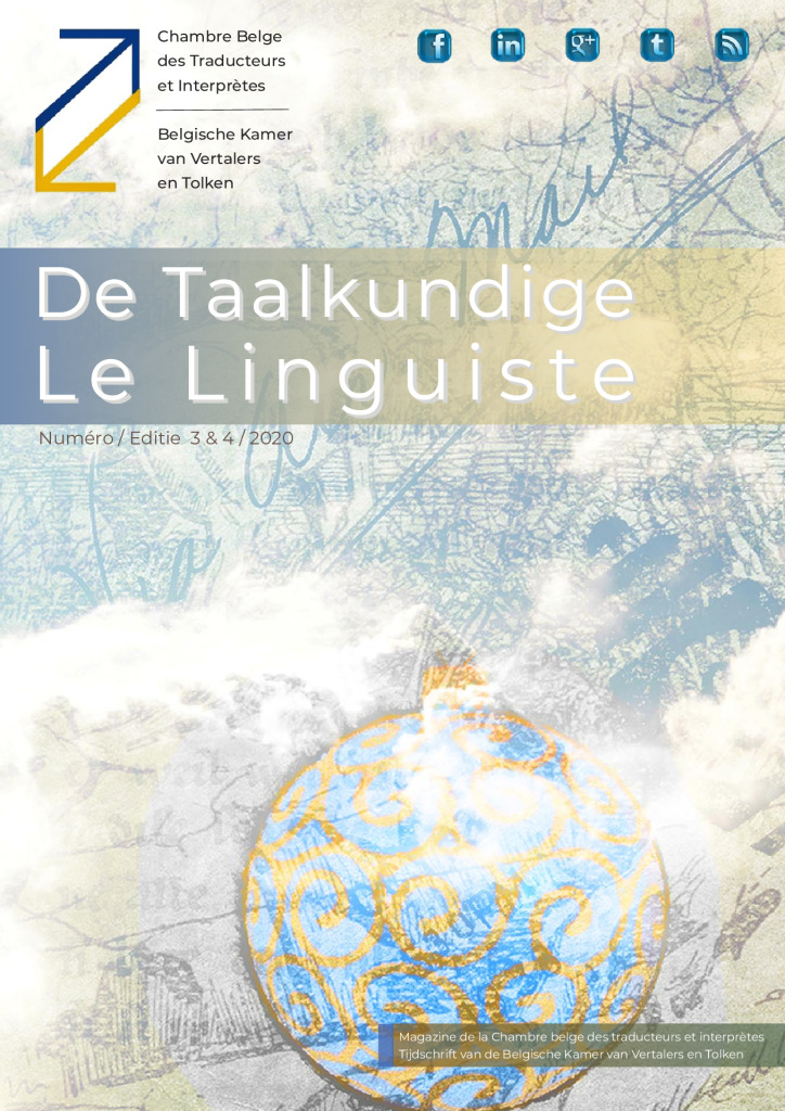Image de présentation pour le document : De Taalkundige – Le Linguiste 2020-3-4