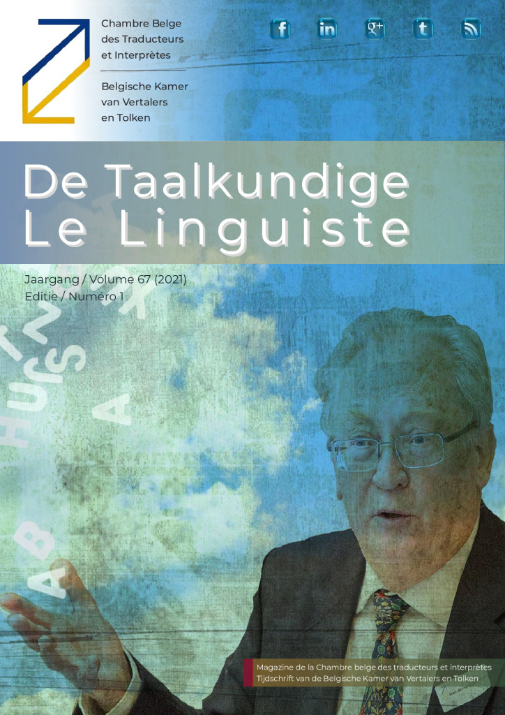 Image de présentation pour le document : De Taalkundige – Le Linguiste 2021-1
